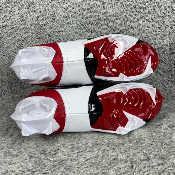 Air Jordan 1 Low TD Football 'Patent Bred' Size 8 Men Red Black White FJ6245-601 - Picture 6 of 7